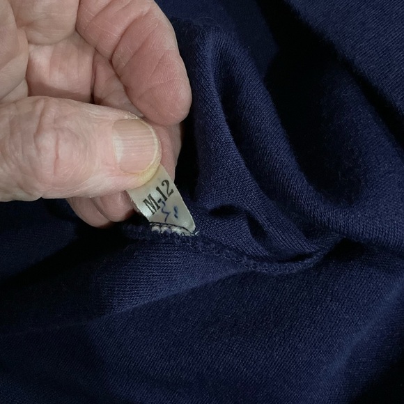 Vintage Liz Claiborne Wool Blend Dress Button Up Blue Sweater Back Pleat… - Picture 14 of 15